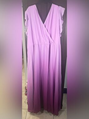 City‎ Chic Lavender Ombre Maxi Skirt
